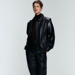 Zara 80s Leather Vintage Jacket